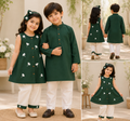 Emerald Green Sibling Matching Outfit