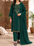 Premium Banarsi Tanka Embroidered 3-Piece Suit