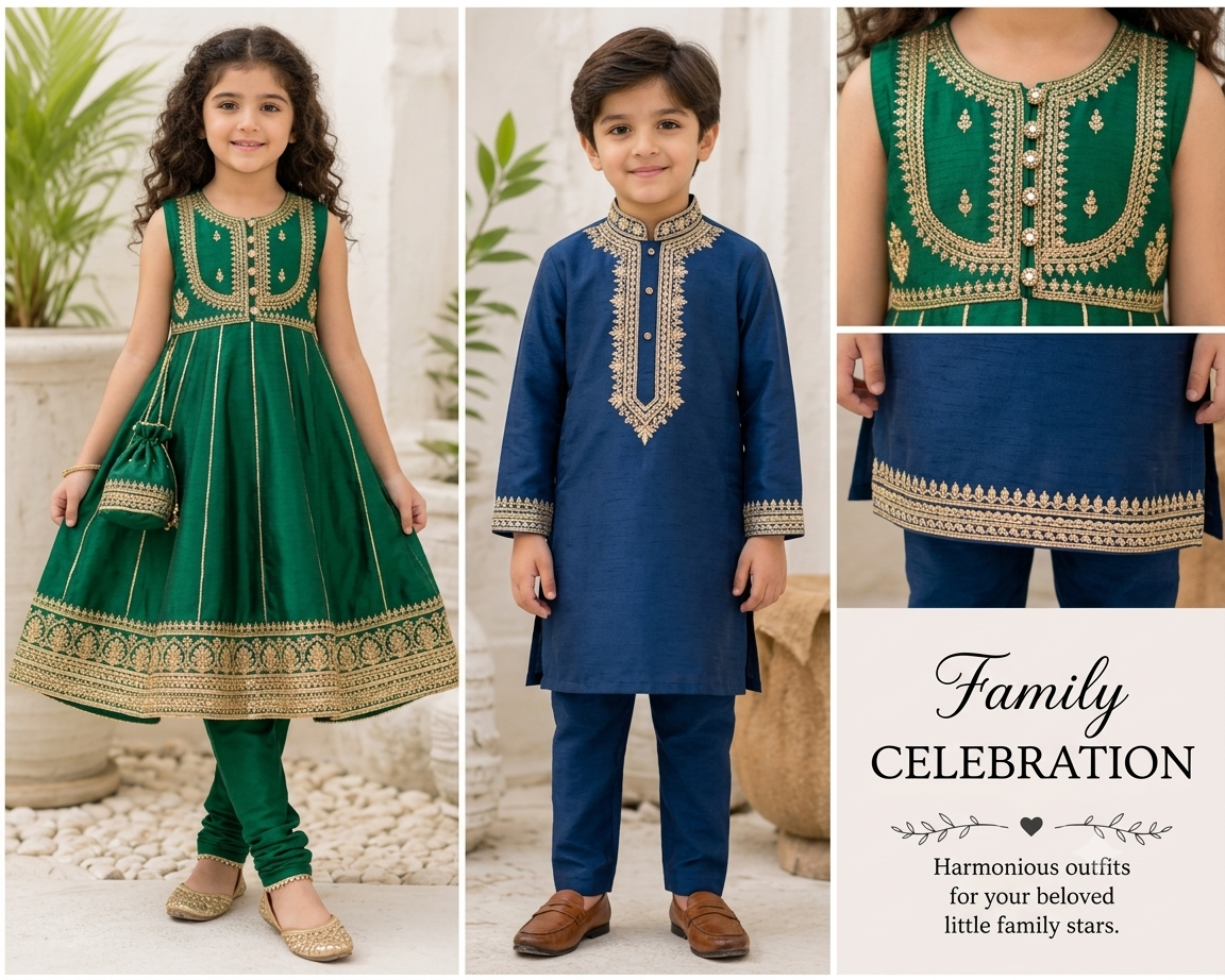 Kids Festive Matching Sibling Set