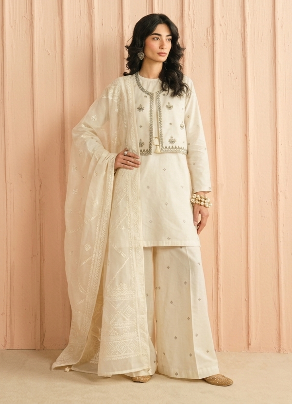 Premium Paper Cotton Baryzy Lawn 3-Piece Suit