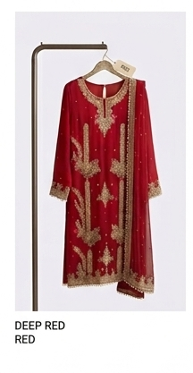 Elegant Ice Blue Zardozi Work Suit