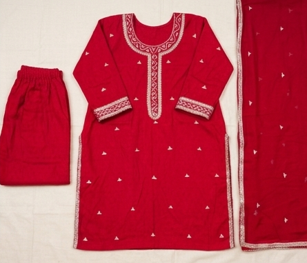 Golden Grace – Premium Gota Work 3-Piece Suit