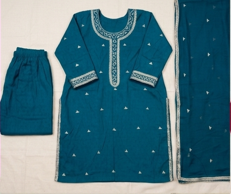 Golden Grace – Premium Gota Work 3-Piece Suit