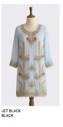 Elegant Ice Blue Zardozi Work Suit