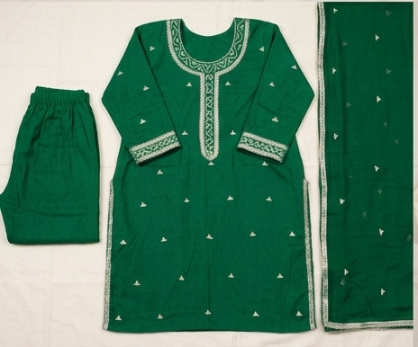 Golden Grace – Premium Gota Work 3-Piece Suit