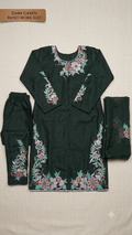 Hand-Painted Elegance – Luxury 3-Piece Painted Work Suit
