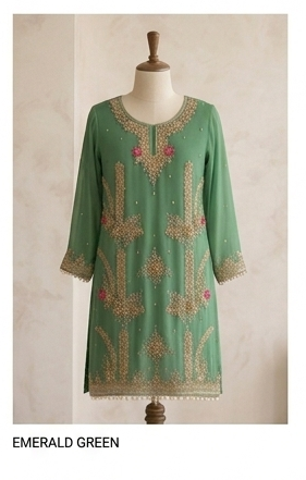 Elegant Ice Blue Zardozi Work Suit