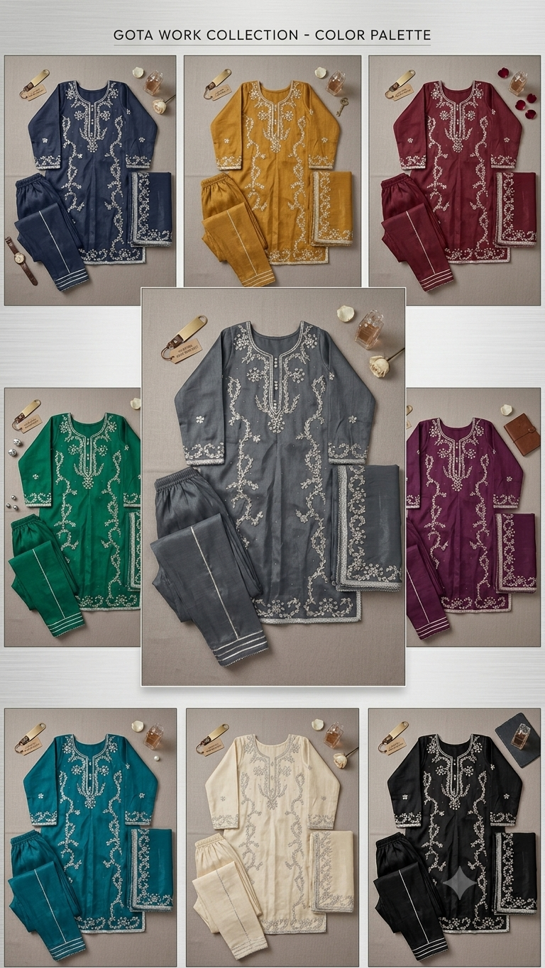 Noir Grace – Gota Work 3-Piece Luxury Suit